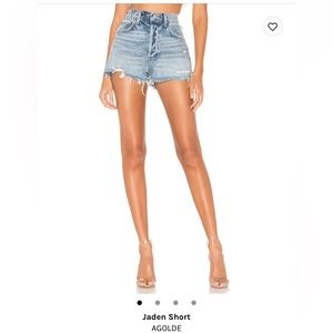 Agolde jaden denim short size 29